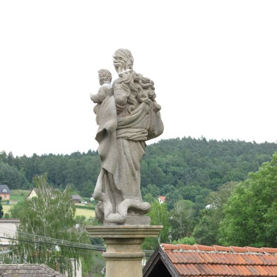 Sloup se sochou Panny Marie