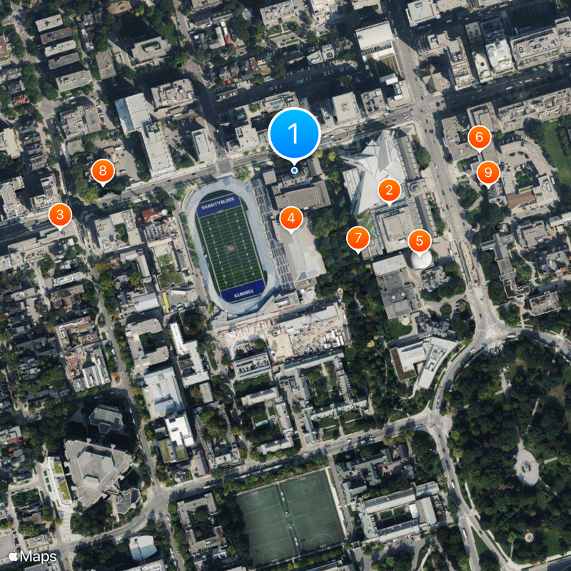 The Royal Conservatory of Music Map