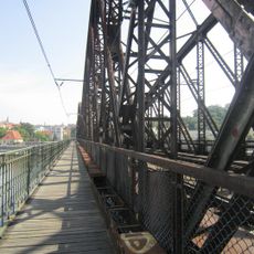 North footbridge of the Vyšehrad railway bridge
