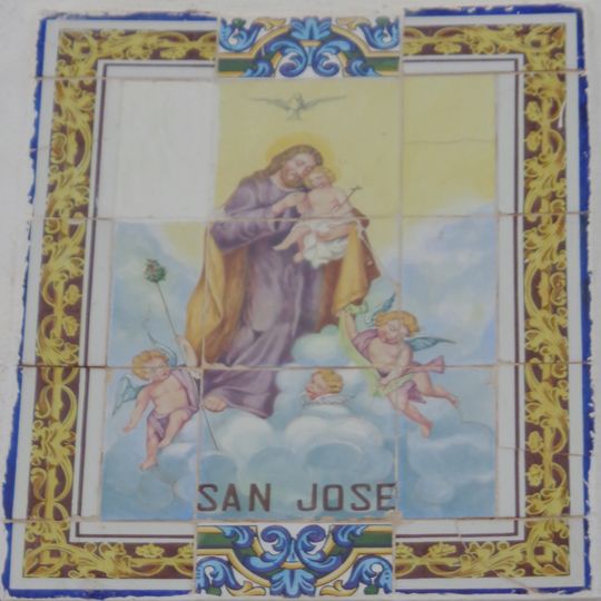 Ceramic panel of Saint Joseph