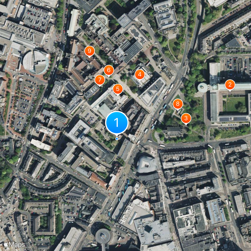 Newcastle University Map