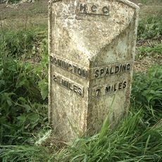 Milepost, Quadring Road, by No 93