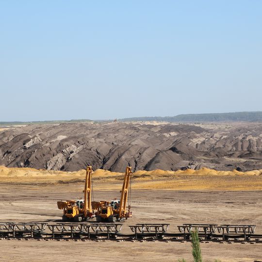 Lusatian lignite mining area