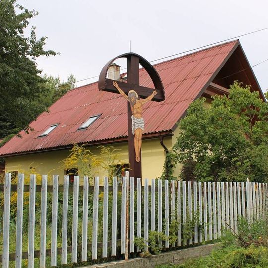 Dřevěný kříž v Lupěném