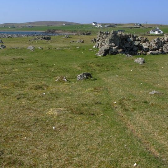 Northbanks,settlement and burnt mound E of,Papa Stour