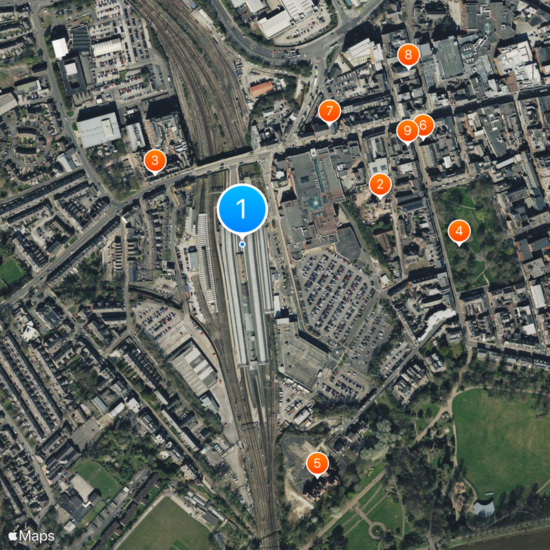 Preston railway station Map
