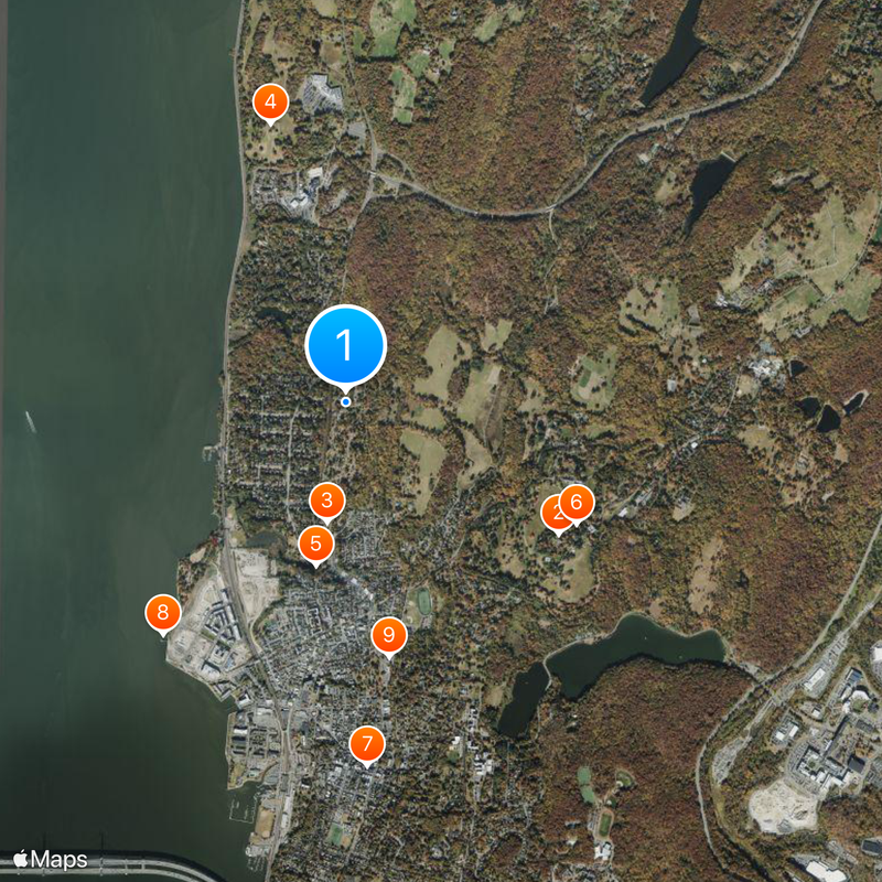 Sleepy Hollow Cemetery Kaart