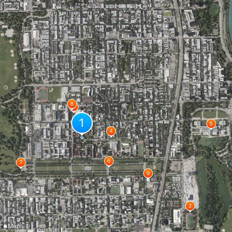 University of Chicago Map