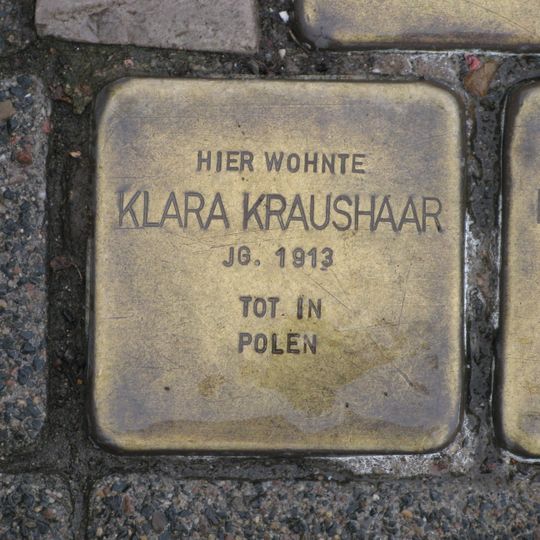 Stolperstein à la mémoire de Klara Kraushaar