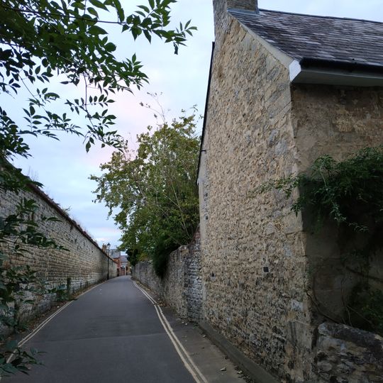 Boundary Wall Of Number 56 Fronting The Croft