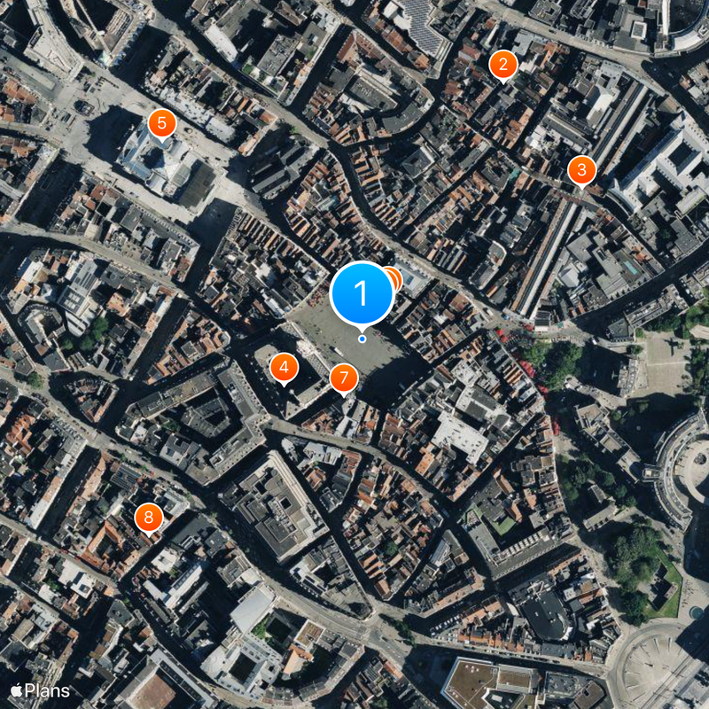 Grand-Place Mapa