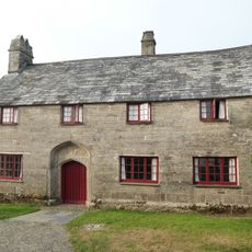 The Old College, Outbuilding Adjoining Left Gable End Of College, Wall Adjoining Right Front Of College