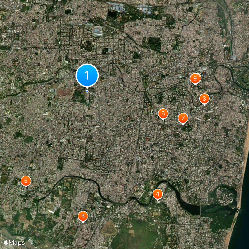 Chennai Mofussil Bus Terminus Map