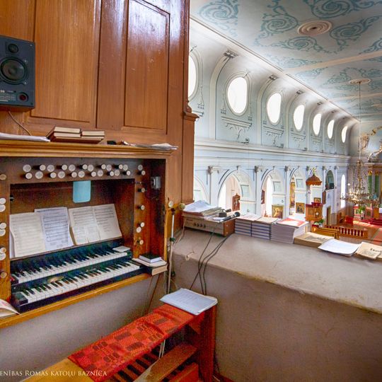 Pipe organ of Holy Trinity Church in Vecvārkava