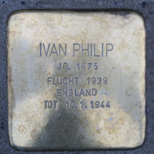Stolperstein à la mémoire d’Ivan Philip