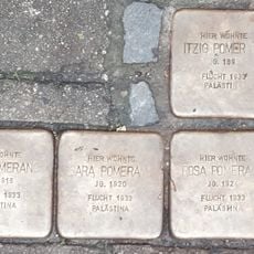 Stolperstein en memoria de Anna Pomeranc