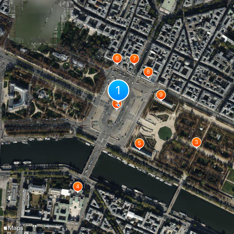 Praça da Concórdia Mapa