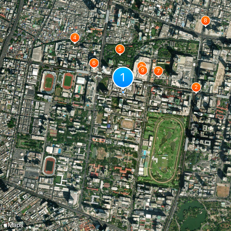 Siam Square Map