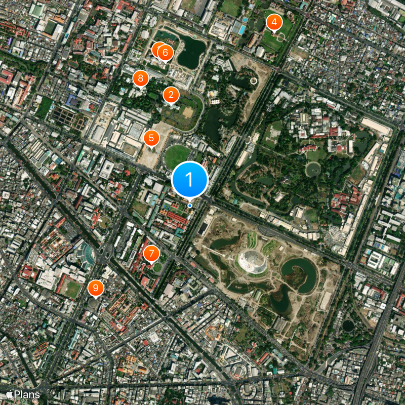 Wat Benchamabophit Kaart