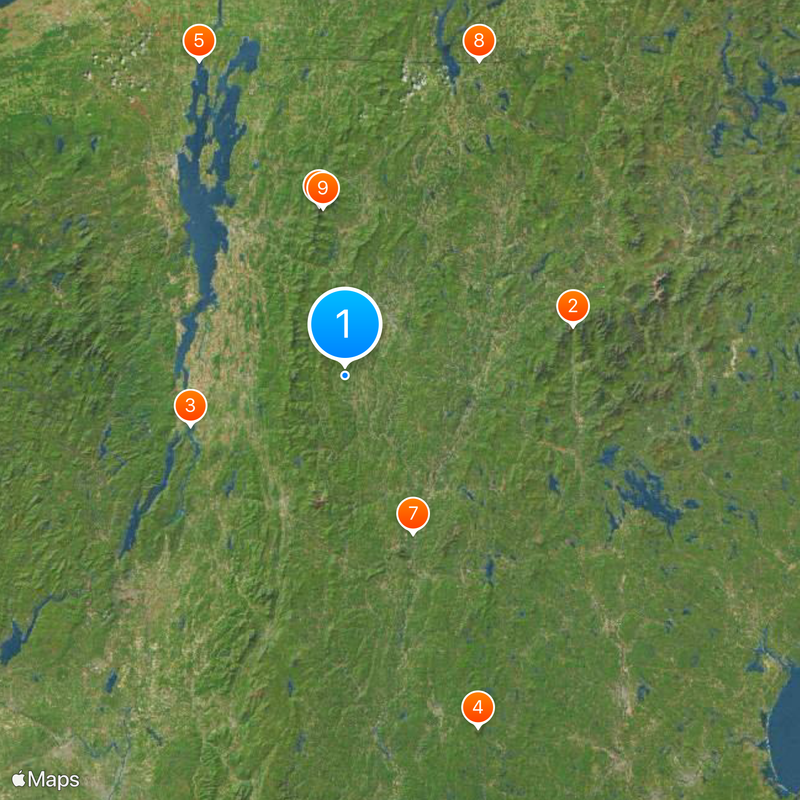 Vermont Mapa