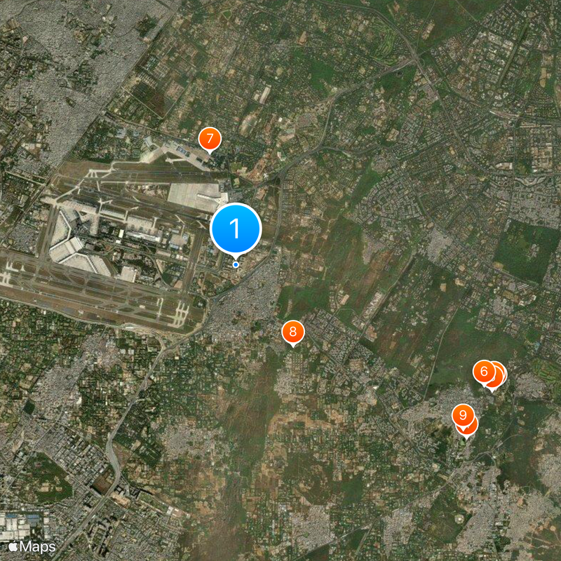 Holiday Inn New Delhi International Airport Map