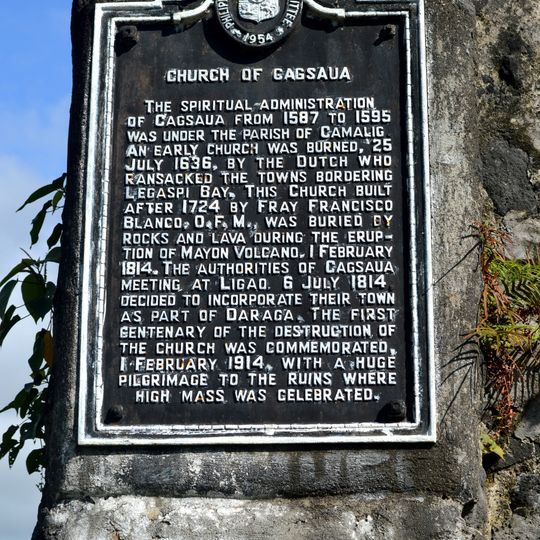 Church of Cagsaua historical marker