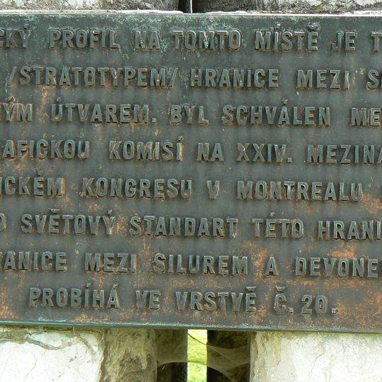 Památník vyhlášení stratotypu Klonk u Suchomast