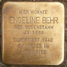 Stolperstein à la mémoire d’Engeline Behr