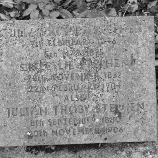 Monument To Leslie Stephen In Highgate Cemetery