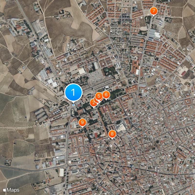 Quintanar de la Orden Mapa