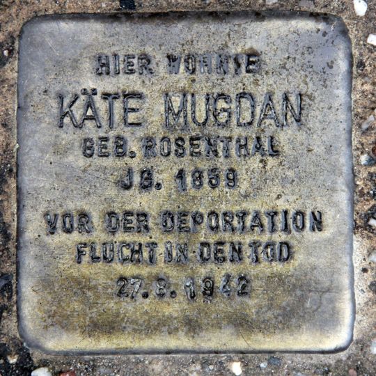Stolperstein en memoria de Käte Mugdan