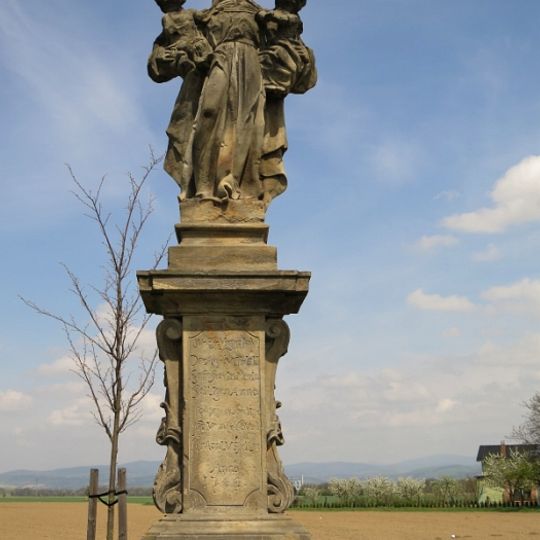 Sloup se sochou svaté Anny Samotřetí