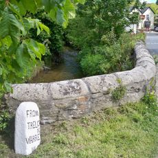 Milestone At South West End Of Gweek Bridge