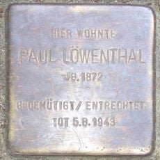 Stolperstein en memoria de Paul Löwenthal