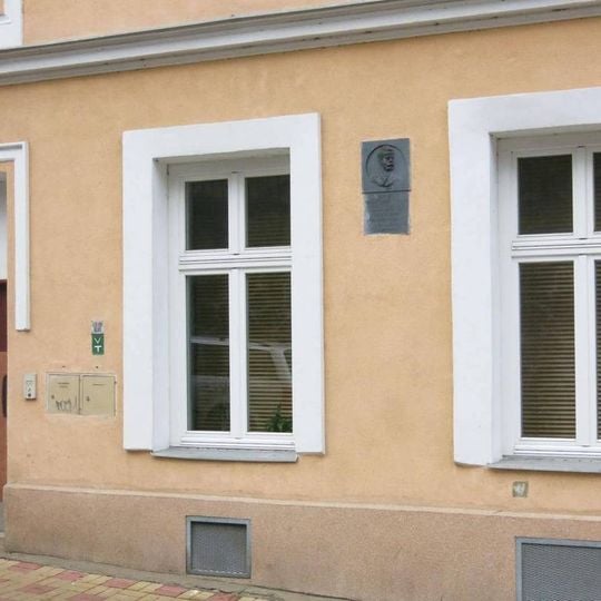 Pamětní deska A. J. Levého v Teplicích