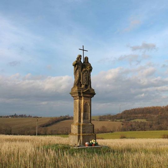 Sousoší svatého Cyrila a Metoděje u Hradečné