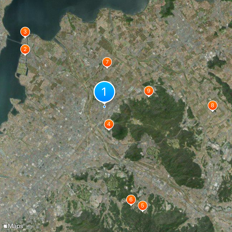 Yasu Station Map