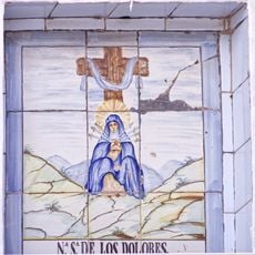 Ceramic panel of Our Lady of the Sorrows
