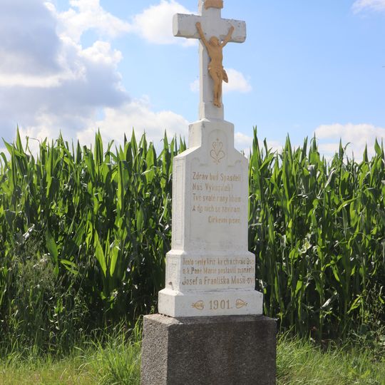Kříž na severním okraji Pyšele