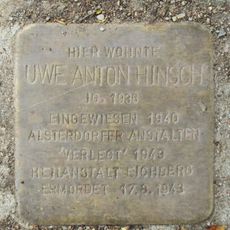 Stolperstein en memoria de Uwe Anton Hinsch