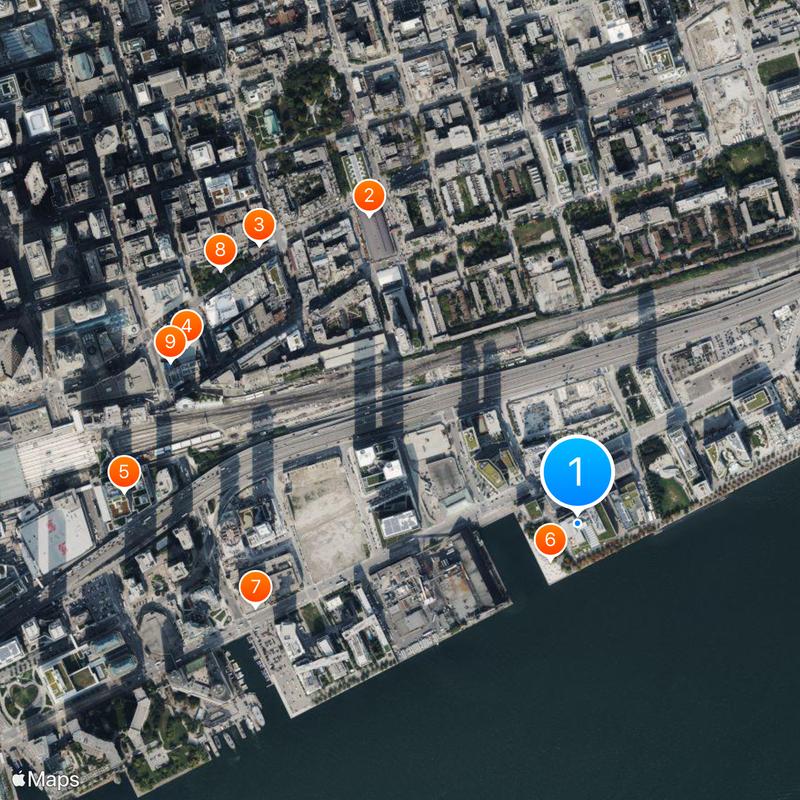 CFNY-FM Map