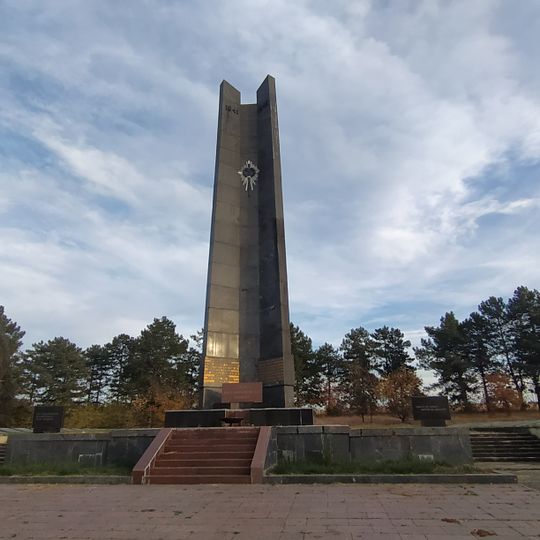 World War II memorial in Glodeni