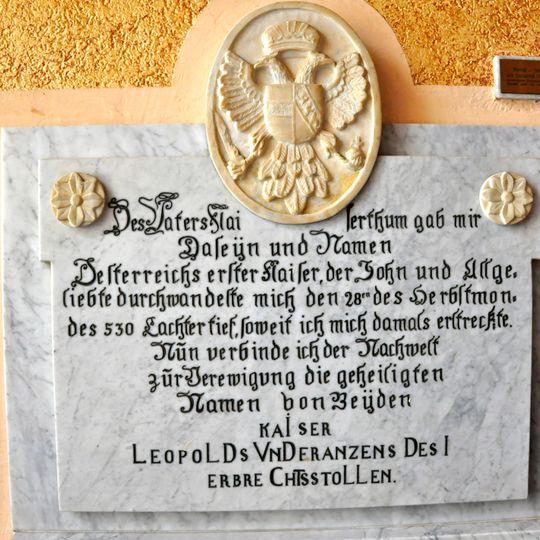 Kaiser-Franz-Leopold-Erbstollen mit Inschrifttafel