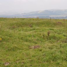 A saucer barrow, a bowl barrow and a pair of hlaews 350m north west of Overhill Lodge
