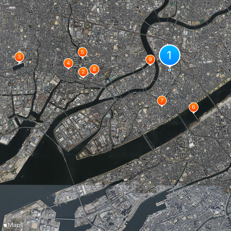 Nishiyodogawa-ku Kaart