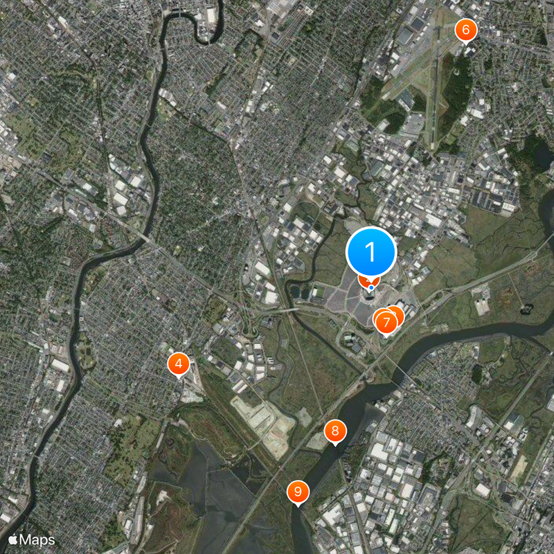 Meadowlands Sports Complex Mapa