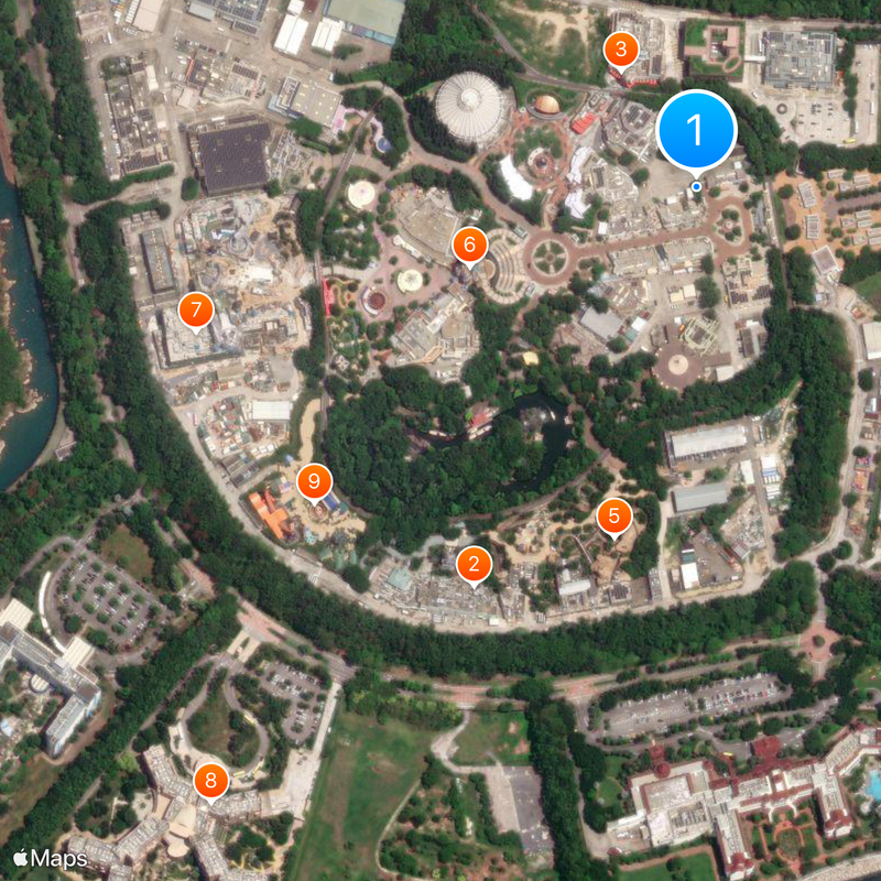 Hong Kong Disneyland Mapa