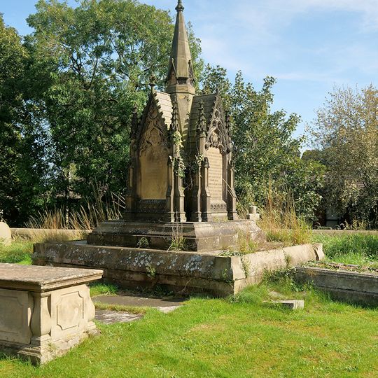 Tomb of William Birley and others in churchyard circa 50 metres south east of the porch of the Church of St Michael