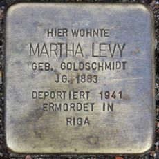 Stolperstein en memoria de Martha Levy