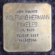 Stolperstein voor Wolfgang Hermann Eskeles